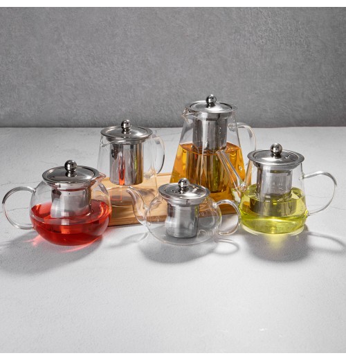 Wholesale Heat resistant Handmade Borosilicate glass teapot with infuser Wholesale Heat resistant Handmade Borosilicate glass teapot with infuser