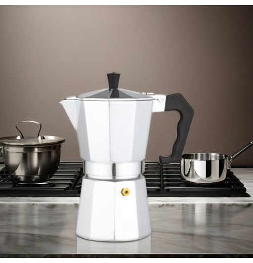 0.5-12cups Aluminum Moka Pot Safe Easy-to-Clean Business Feature Traveling Camping Easy Carry Coffee Maker 0.5-12cups Aluminum Moka Pot Safe Easy-to-Clean Business Feature Traveling Camping Easy Carry Coffee Maker