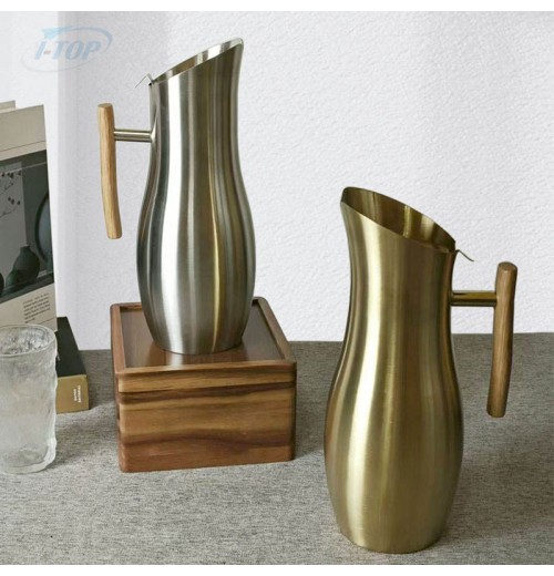 Kitchen Restaurant wholesale ice tube tea metal pouring water pitcher Stainless Steel Water Pitcher Kitchen Restaurant wholesale ice tube tea metal pouring water pitcher Stainless Steel Water Pitcher