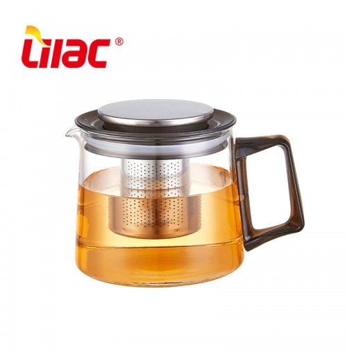 Lilac BSCI SGS LFGB 800ml glass teapot set tea pots & kettles infused borosilicate clear glass tea pot Lilac BSCI SGS LFGB 800ml glass teapot set tea pots & kettles infused borosilicate clear glass tea pot