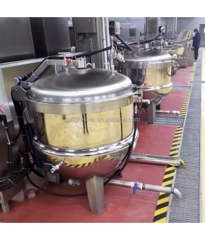 Pressure cooking kettle with basket industrial jacket pressure cooker