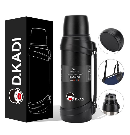 1 Gallon Portable Large Capacity Double Wall Vacuum Insulated Stainless Steel Drink Thermal Flask Camping Travel Pot With Handle 1 Gallon Portable Large Capacity Double Wall Vacuum Insulated Stainless Steel Drink Thermal Flask Camping Travel Pot With Handle