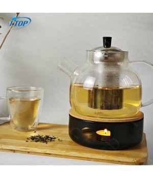 Professional Teapot Warmer with Candle Holder Stainless Steel Tea Pot Heater Heating Device