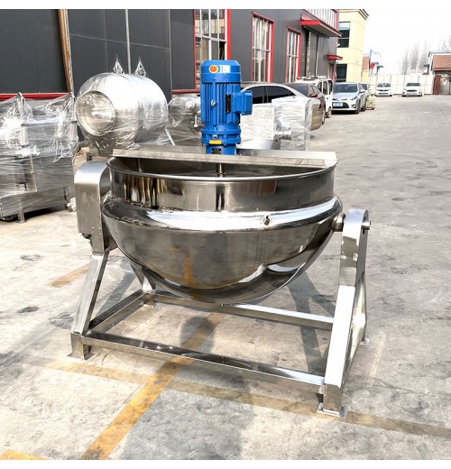 Factory Price Commercial Intelligent Automatic Tilting Electric Fried Rice Mixing Cooking Pot Jacketed Kettle Machine Factory Price Commercial Intelligent Automatic Tilting Electric Fried Rice Mixing Cooking Pot Jacketed Kettle Machine